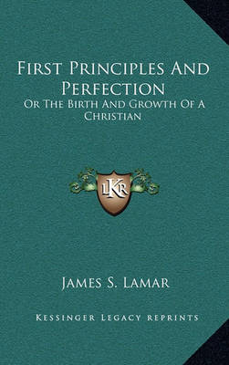 Cover of First Principles and Perfection