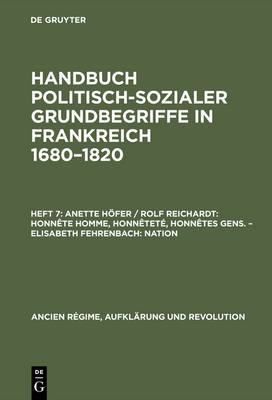 Book cover for Anette Hoefer / Rolf Reichardt