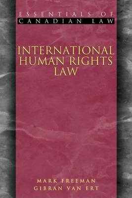 Book cover for International Human Rights Law. Essentials of Canadian Law
