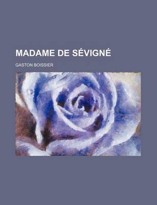 Book cover for Madame de Seviigna(c)