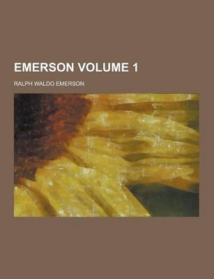 Book cover for Emerson Volume 1