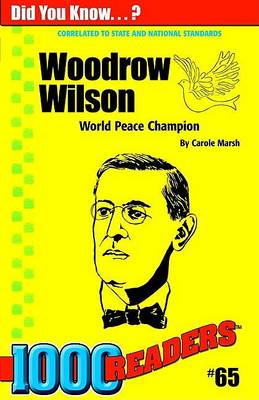 Book cover for Woodrow Wilson