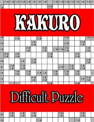 Book cover for Kakuro Difficult Puzzle