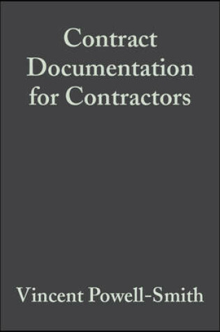 Cover of Contract Documentation for Contractors