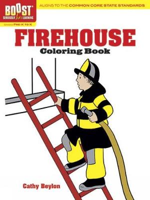 Book cover for BOOST Firehouse Coloring Book