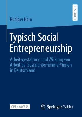 Book cover for Typisch Social Entrepreneurship