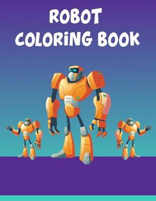 Book cover for Robot Coloring Book