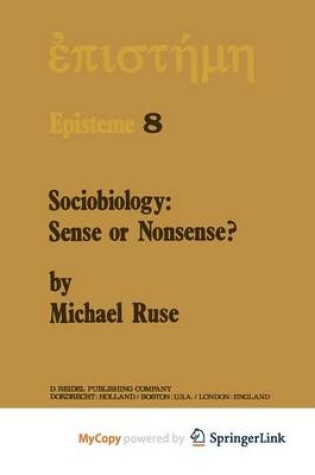 Cover of Sociobiology