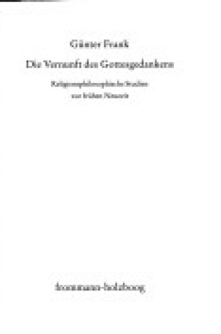 Cover of Die Vernunft Des Gottesgedankens