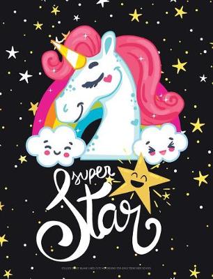 Cover of College Ruled Blank Lined Cute Notebooks for Girls Teens Kids School Super Star