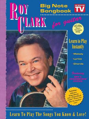 Book cover for Roy Clark Big Note TV Songbook with 1st Lesson