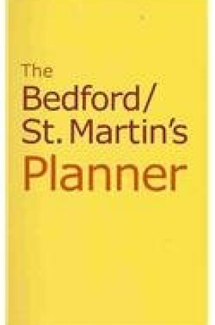 Cover of Your College Experience 9e & Bedford/St. Martin's Planner