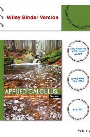 Cover of Applied Calculus, Fifth Edition Loose-Leaf Print Companion Tech Upd