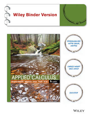 Book cover for Applied Calculus, Fifth Edition Loose-Leaf Print Companion Tech Upd