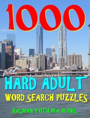 Book cover for 1000 Hard Adult Word Search Puzzles