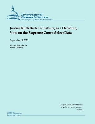 Book cover for Justice Ruth Bader Ginsburg as a Deciding Vote on the Supreme Court