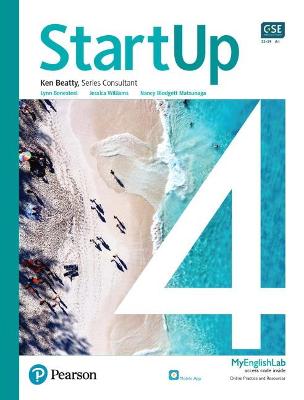 Book cover for StartUp Student Book with app and MyEnglishLab, L4