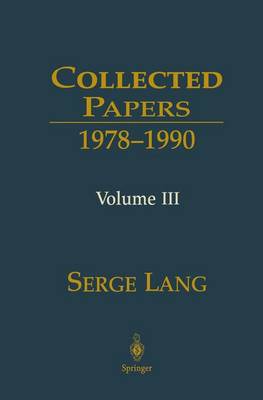 Book cover for Collected Papers III