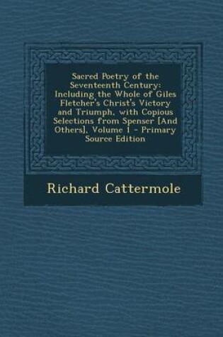 Cover of Sacred Poetry of the Seventeenth Century