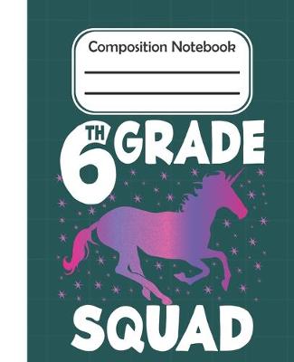 Book cover for 6th grade Squad - Composition Note