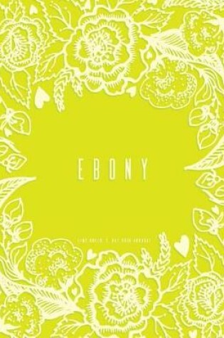 Cover of Ebony Journal, Dot Grid, Lime Green