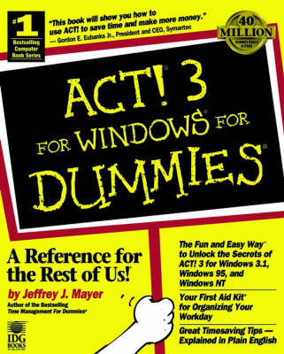 Book cover for Act for Windows For Dummies