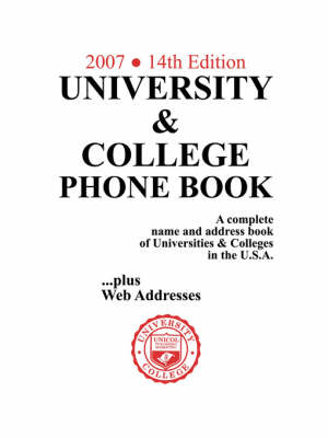 Cover of University & College Phone Book, 2007/14th Edition