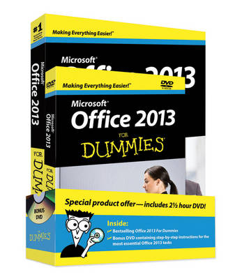 Book cover for Office 2013 For Dummies, Book + DVD Bundle