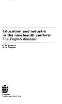 Book cover for Education and Industry in the 19th Century