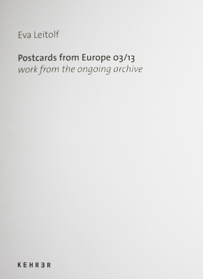 Book cover for Postcards from Europe 03/13