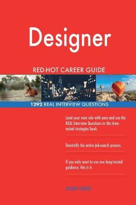 Book cover for Designer Red-Hot Career Guide; 1292 Real Interview Questions