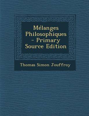 Book cover for Melanges Philosophiques