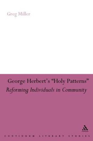 Cover of George Herbert's Holy Patterns