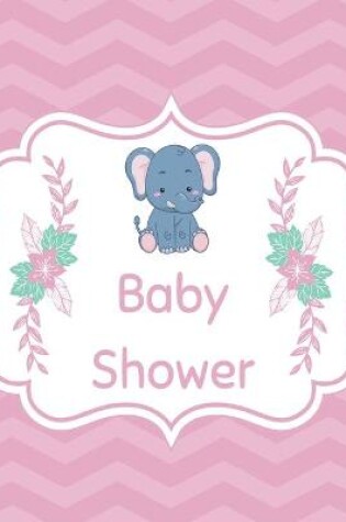 Cover of Pink baby shower guest book (Hardcover)