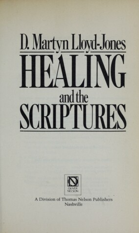 Book cover for Healing and the Scriptures