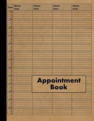 Book cover for 4 Column Appointment Book