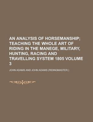 Book cover for An Analysis of Horsemanship Volume 3