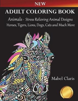 Cover of Adult Coloring Books Animals