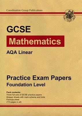 Book cover for GCSE Maths AQA Linear 2009 Practice Papers - Foundation