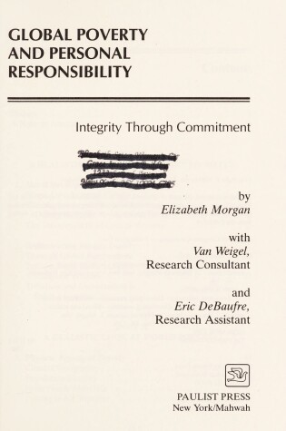 Cover of Global Poverty and Personal Responsibility