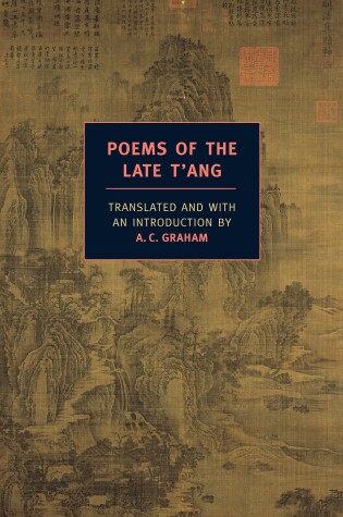 Cover of Poems Of The Late T'ang