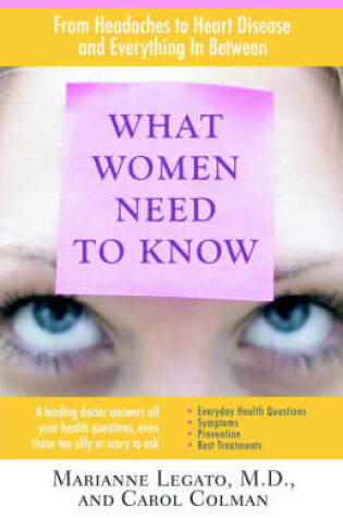 Cover of What Women Need to Know