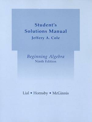 Book cover for Student Solutions Manual for Beginning Algebra