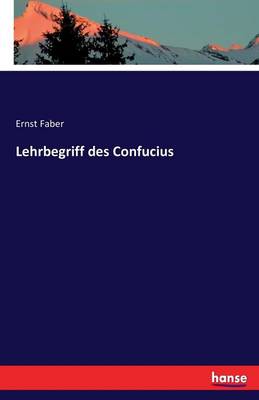 Book cover for Lehrbegriff des Confucius