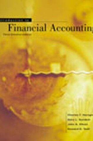 Cover of Introduction to Financial Accounting, Canadian Edition