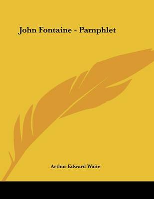 Book cover for John Fontaine - Pamphlet