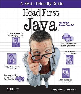 Book cover for Java : Head First