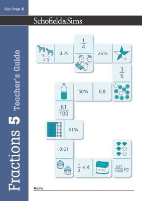 Book cover for Fractions, Decimals and Percentages Book 5 Teacher's Guide (Year 5, Ages 9-10)