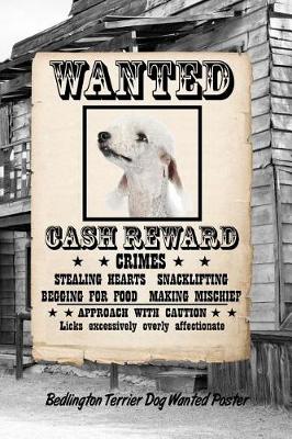 Book cover for Bedlington Terrier Dog Wanted Poster