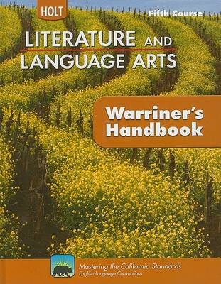 Book cover for Holt Literature and Language Arts: Warriner's Handbook, Fifth Course